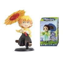 New 13Pcs Plum Rain Series Surprise Box Anime Figures Tanjiro Kamado Nezuko Creative Model Ornament Bo For Kids Adults Children's Birthday Gift