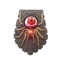 Halloween Spider Eyeball Doorbell Decoration with Scary Glow & Ghostly Sound Effects raudona