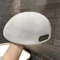 Mesh Structured Women's Berets Hat Collection Breathable Face-Slimming Plain Cap Fashion Accessory Versatile Stylish Hat