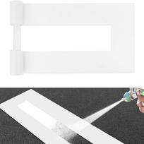 1pc 4×88inch Heavy Duty Reusable Parking Line Stencil With Glass Fiber Parking Lot Marking Template For Commercial Parking Lots China Mainland
