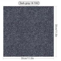 10PCS 30x30cm Self Adhesive Carpets Sticker Square Rugs Peel and Stick MatFlooring for Kitchen Dining Room Bedroom Home Decor 10pcs tamsiai pilka spalva