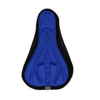 Bicycle Saddle 3D Soft Cycling Seat Cover MTB Mountain Bike Thickene Sponge Pad Comfortable for Saddles Mat Bicycle Accessory mėlyna