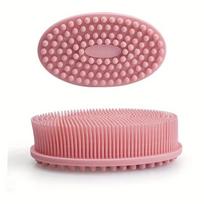 Bath And Shampoo Brush, Silicone Body Scrubber For Use In Shower, Exfoliating Body Brush, Premium Silicone Loofah, Head Scrubber