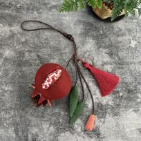 DIY Embroidery Pomegranate Stitching Material Kit Scissors Thread Needle Leaf Incense Bag Home Fabric Sewing Kit from Shandong