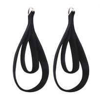 2PCS Pilates Double Loop Straps for Reformer Feet Elastic Cord Yoga Bed Exercise Accessory Resistance Band Pilates Equipment
