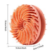 Silicone Bath Scrubber For Body Silicone Loofah Brush 2-in-1 Innovative Rotating Bath Brush Hygienic Shower Loofah Sponge