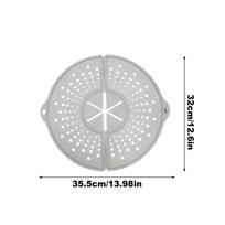 Grease Splatter Guard Dishwasher Safe Foldable Oil Splash Cover Silicone Grease Splatter Guard for Bacon Cooking Skillet Fryer