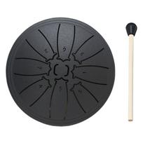 4 Inch 8 Notes Handpan Drum with Drum Mallet Percussion Instruments Sound Healing Instruments for Yoga  Unique Gift