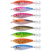 Glowing Squid Hooks 11CM/13.4G Artificial Squid Trolling Lure(Orange Black) China Mainland