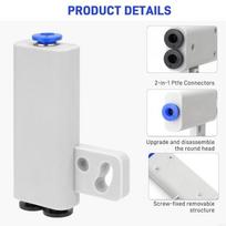 2 In 1 PTFE Adapter For Lab 3D Printers With Screw Fixing Design Easy To Disassemble And Cleaning PTFE Tube Coupler M4YD CN