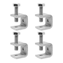 1/2/4pcs C Clamps C Shape Table Mount Clamp Clip Table Desk Lamp Bracket Clamp For Mounting U Clamps 2Pcs