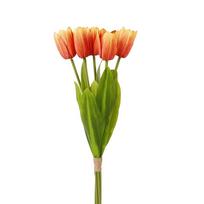 Real Touch Artificial Tulip Flowers Handmade Realistic Faux Tulip Branch 52 cm Artificial Simulation Big Tulip Dining Table
