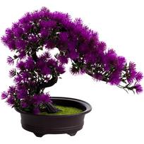 Small Desk Decor Artificial Bonsai Living Room Display Lifelike Details Plastic Construction No Watering Required For Home Decor