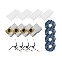 Eufy- C10 Robot Vacuum Accessories Kit 4 Side Brushes 4 Dust Bags 4 Filters 4 Mop Cloths Replacement Parts Set Cleaning Tools China Mainland
