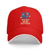 Casual  Six Seven  Funny Italian Brainrot Golf Hat Unisex Women Snapback Cap  Daily Travel Gift Sun Caps One Size