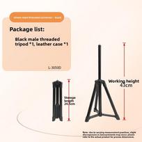 Aluminum Alloy Portable Smartphone Stand With Adjustable Tripod For Desktop Use