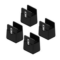 Moisture-proof Wear-resistant Table Leg Pad Chair Feet Riser Furniture Risers With Screw Clamp black-height 5cm