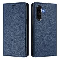 WEFOR Magnetic RFID Wallet Case for Samsung Galaxy A36 A35 A32 A26 A25 A24 A23 A16 A15 A14 A13 A12, Flip Folio Case Card Holder For Galaxy A14 tamsiai mėlyna spalva