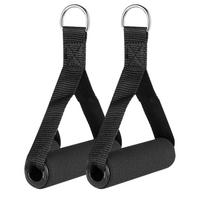 Heavy Duty Resistance Band Handles D-Ring Grips Fitness Strap for Gym Cable Machine Pull Rope Strength Training Workout