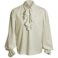 Men's Stage Costumes Vampire Renaissance Victorian Steampunk Ruffled Medieval Halloween Costumes!ZZ51 XS
