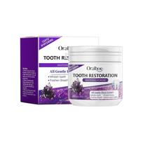 Oralhoe Purple Tooth Whitening Powder Mint Fresh Clean For Teeth, Removes Stains, Freshens Breath