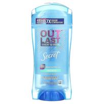 Secret, Outlast, Sweat & Odor, Antiperspirant Deodorant, Unscented, 2.6 oz (73 g)