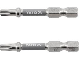 Antgaliai | 6,3 mm (1/4") | S2 Ni | T-Star (Torx) T25 | 50 mm | 2 vnt. (YT-78034)