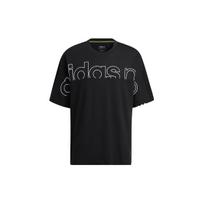 adidas neo M Brlv Tee2 Casual Sports Round Neck Short Sleeve Black Men's H59450 M