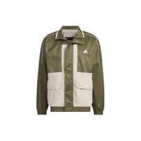 adidas Warding Oversized Fit Woven Full Zip Jacket 'Green White' Men's IK7353 L