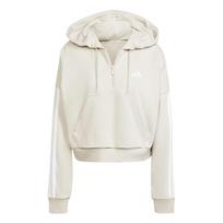 (WMNS) adidas Essentials 3-Stripes French Terry Quarter-Zip Hoodie Asia Sizing 'Grey' Women's JN1958 M
