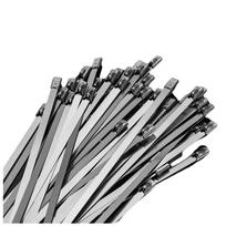 100Pcs 4.6mm Width Zip Ties 304 Stainless Steel Heavy Duty Organizer  Machinery Length 100mm-4.6mm  width