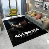 Metal Gear Solid Game Gamer Cartoon Carpet Rug for Home Living Room Bedroom Sofa Doormat Decor,kids Area Rug Non-slip Floor Ma 40x60cm