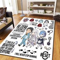 Re Zero Living Room Bedroom Carpet, Home Decor Cool Movie Mat and Play Floor Mat -HE48 60x90cm