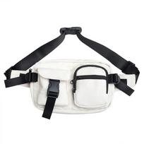 Minimalist Fanny Pack Multi-Pocket Black Men's Handsome Chest Bag Large Capacity Multi-pocket Crossbody Bag Mobile Phe Summe