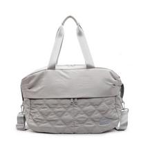 New Large-capacity Travel Bag Quilted Embroidery Line Carry-on Bag Short-distance Luggage Bag Shoulder Cross-body Maternal and Infant Bag pilka spalva