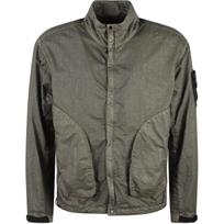 Stone Island Zip Badge High Neck Long Sleeve Jacket Men jackets Green K1S154100067S0069-V0054 L