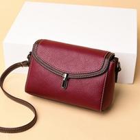 Prabangūs madingi kryžminiai krepšiai moterims Square Messenger Bag PU odinės rankinės Lady Lock pečių krepšys 18x7x12cm vyno raudonos spalvos