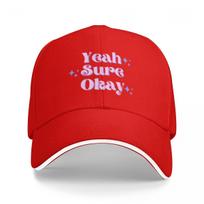 Kelsea Ballerini Yeah Sure Okay Baseball Cap New In Hat Trucker Hat winter hats for Unisex beach hat Hats Women Unisexs