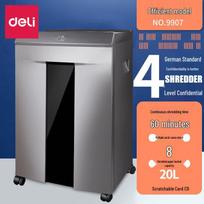 Deli 9907 Level 4 Cross-Cut Paper Shredder CN plug (adapter included)