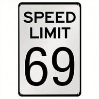 Planetjuice Vintage Metal Wall Art Speed Limit  Sign Garage Bar Decor (as the picture,20x30)