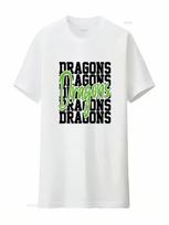 Team MascoT T Shirt Dragons SpiriT Fan School Vintage Washed Homme Designer Clothes Breathable Comfortable Stylish S įvairiaspalvis