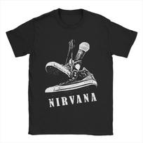 Nirvana Grunge Band Tee Graphic T Shirt Streetwear Vintage Y2K Mens [S-6XL] L