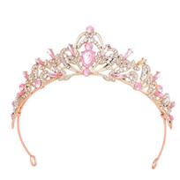 Baroque Bride Tiaras Rhinestone Diadem Headwear Headband Queen Princess Crown  Wedding Party