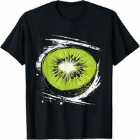 Kiwi Bird Is Divided Like A Kiwi Fruit T-Shirt S įvairiaspalvis
