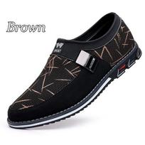 Stylish Casual Comfortable Leather Men Business Loafers Office Leisure Slip On Driving Flats Shoes for Gentlemen Daily Working 38 ruda