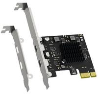 GLOTRENDS U3142CX1 PCIe USB Type-C Expansion Card USB3.2 GEN2 (10Gbps) PCIEX1 Connection