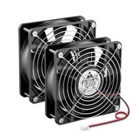 GDSTIME 12cm Case Cooling Fan 2PCS 120mm x 38mm 12V DC Multipurpose Fan DIY FAN 2-Pin Fan