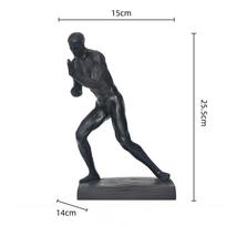 Resin Handicraft Nude Figure Sculpture Bookshelf Storage Rack Artificial Sports Figure Decorative Figurines Home Decoration