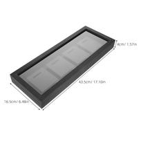 Elegant Wood Medal Display Shadow Box 4 Slot 17.13 by 6.5 Inch for Athletes Runners Military Collectors Sports juoda