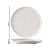 Circular Rock Patterned Ceramic Dining Plate, Sushi Plate, Molecular Cuisine Display Plate, Specialty Restaurant Tableware